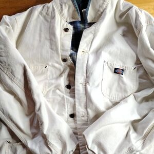 Dickies Men's Cream Shirt Jacket
